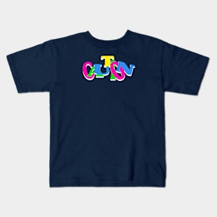 CAUTION POP COLOR Kids T-Shirt